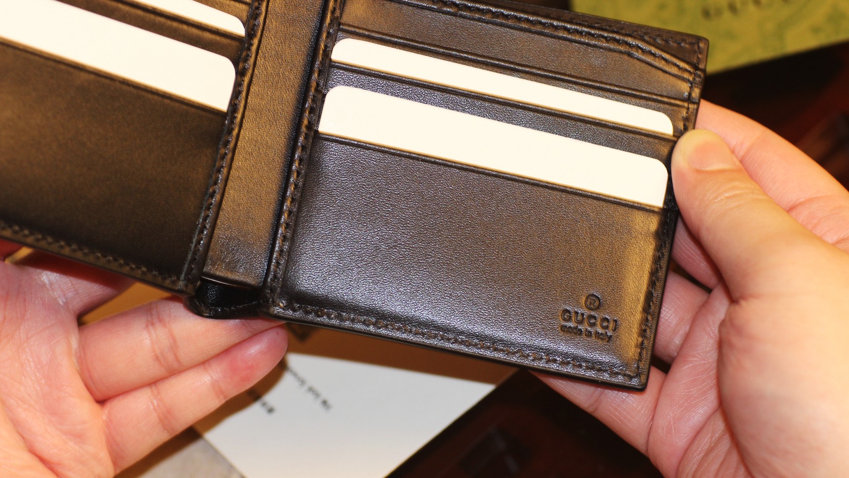 Bee print GG Svp*me wallet