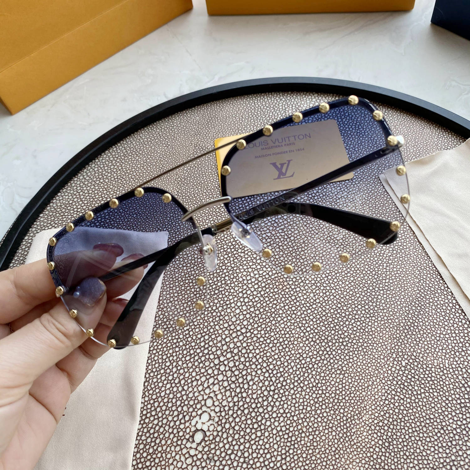 New D1am0nd Inlaid Women’s Flat Mirror Anti Blue Mirror Computer Goggle Play Phone Eye Protection