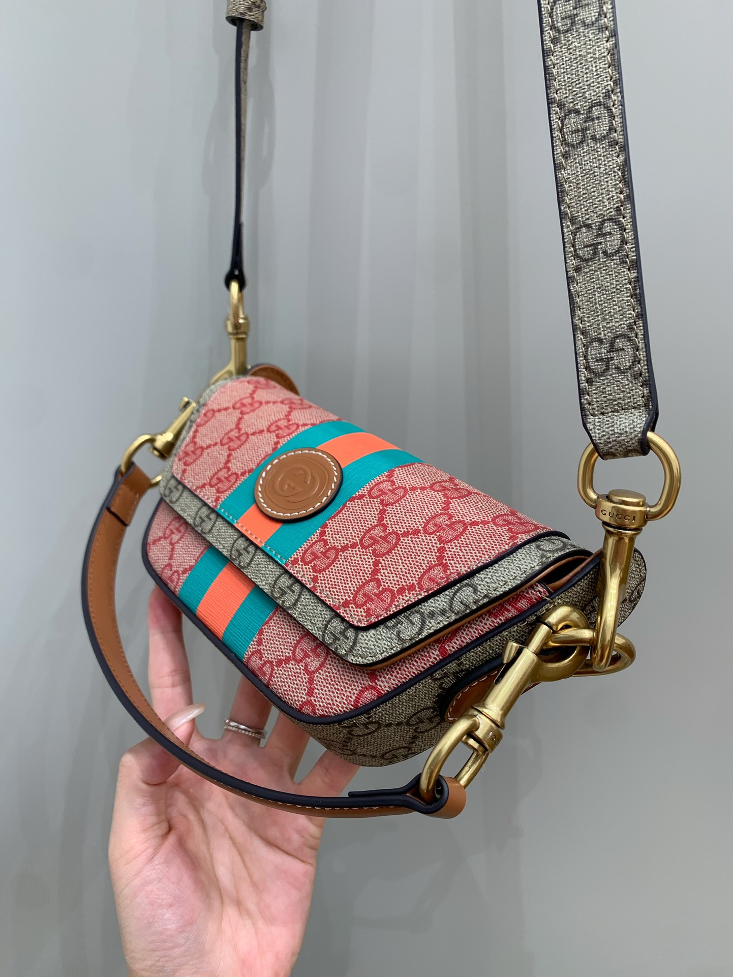 Mini Canvas GG Svp*me Top-Handle Bag
