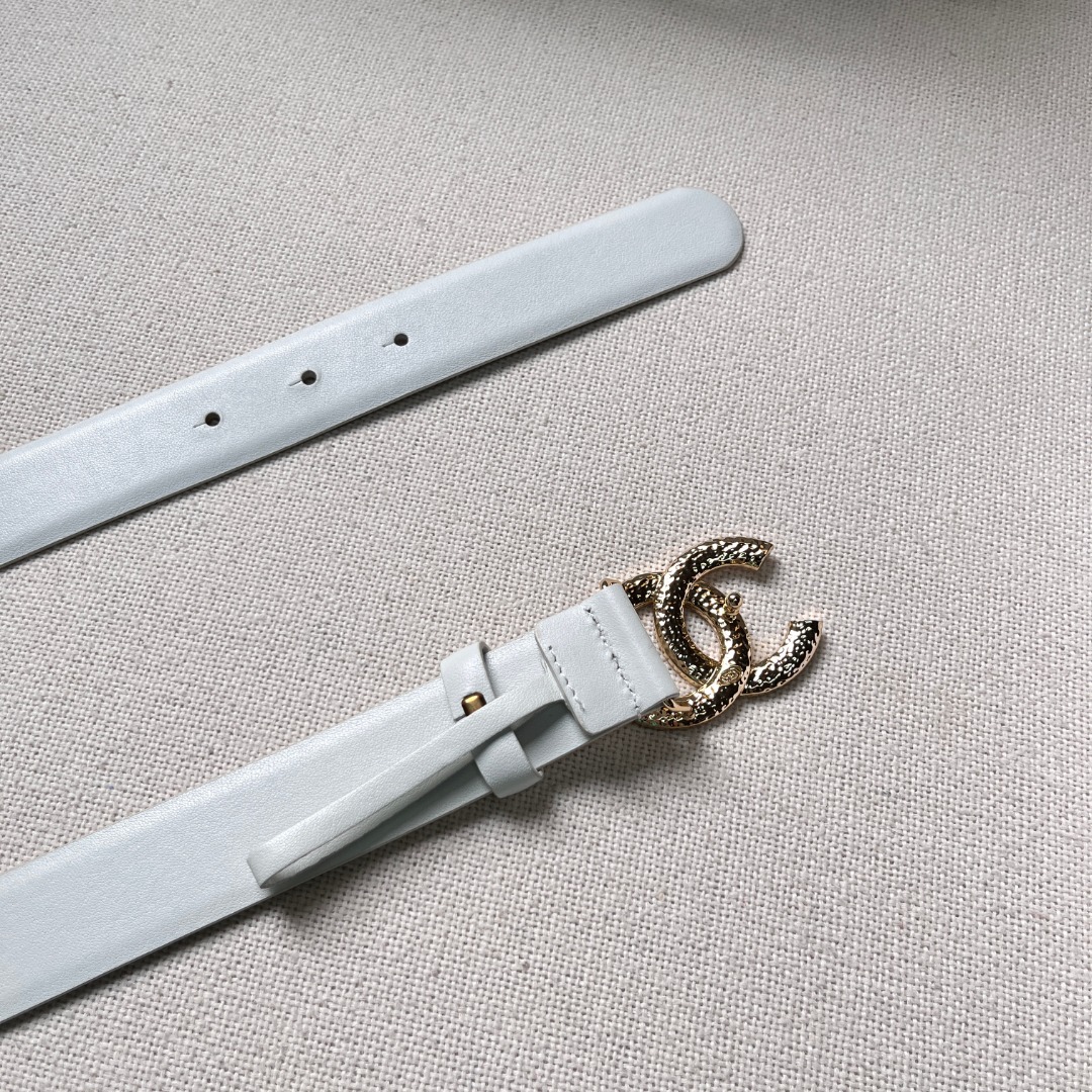 Ch**el CC logo leather belt