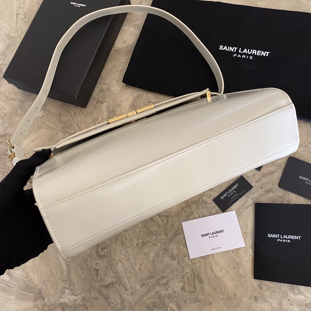 MANHATTAN MEDIUM SHOPPING BAG IN BOX Sa1nt Lau*nt LEATHER