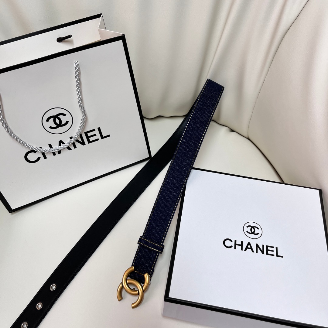 ch**el pre-owned 1990s cc turn-lock De*1m belt