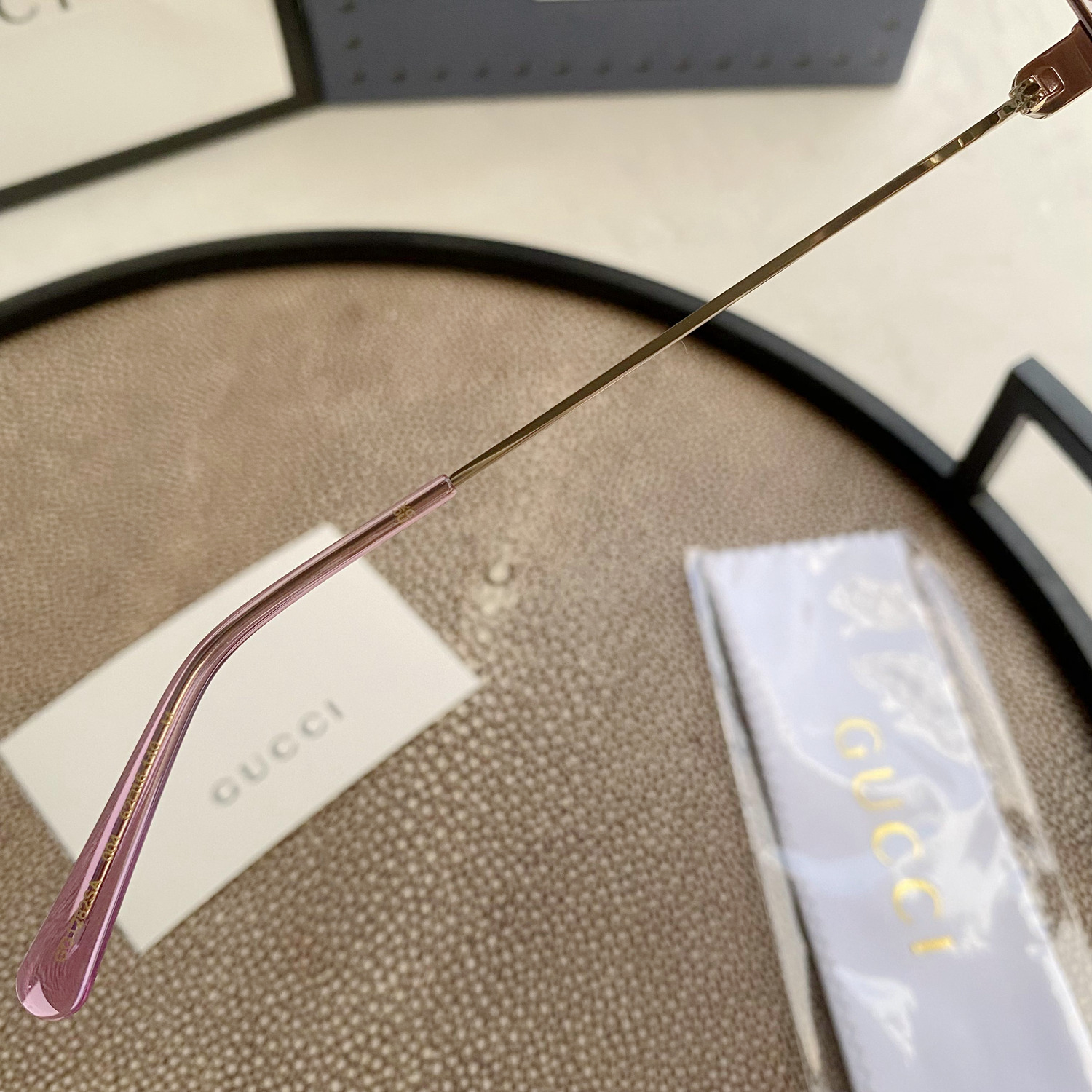 Gradient GG Metal & Acetate Butterfly Sunglasses