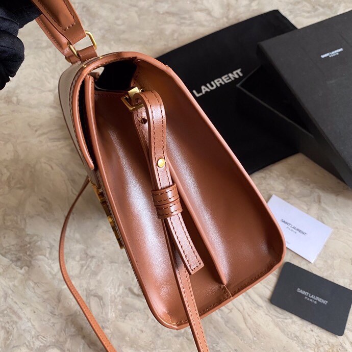 SOLFERINO LARGE SATCHEL IN BOX Sa1nt Lau*nt LEATHER