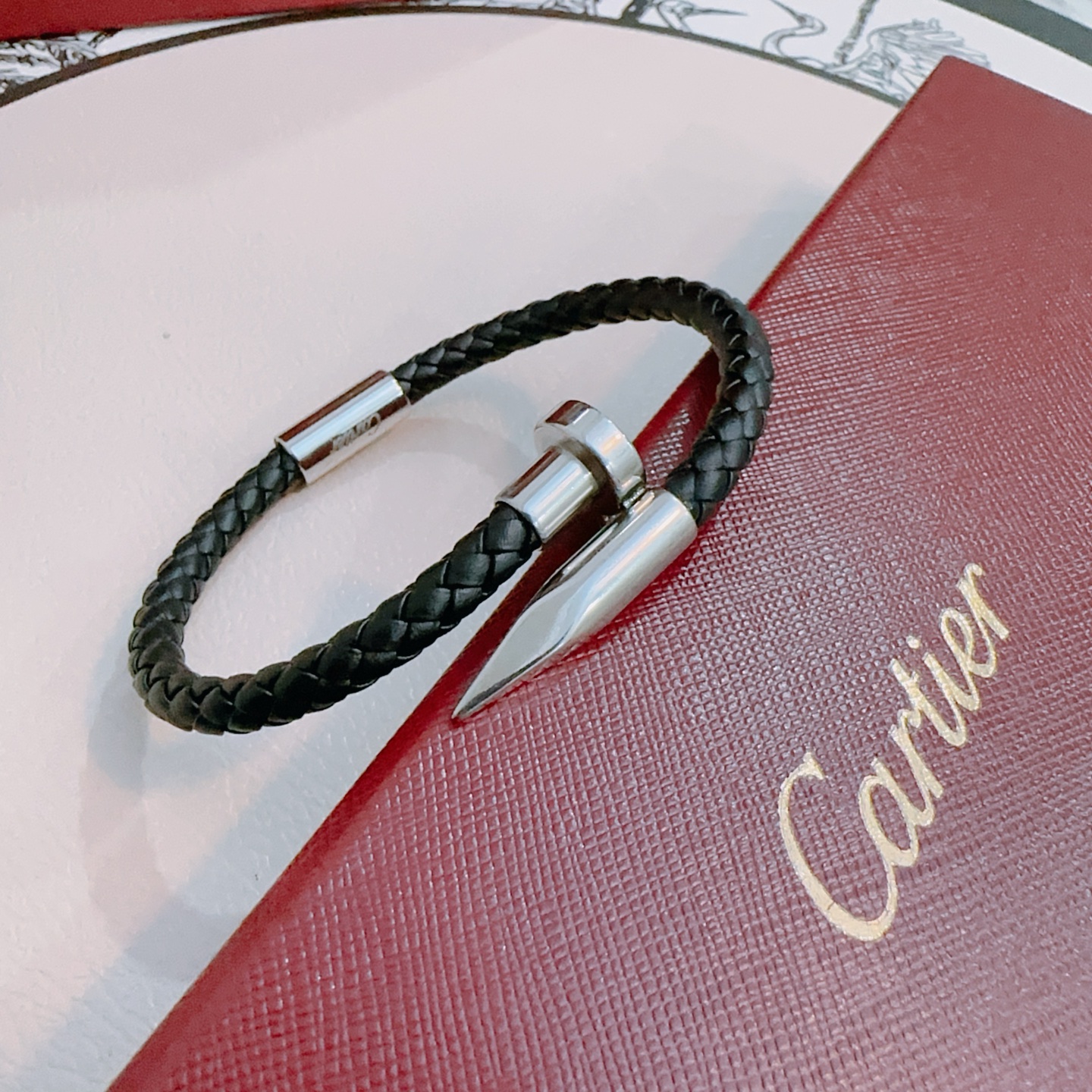 Ca*t1er Stainless Steel Nail Bracelet