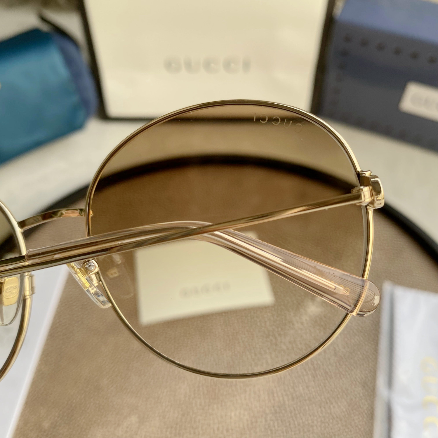 GG1336O Gold Oval Stainless Steel Frame