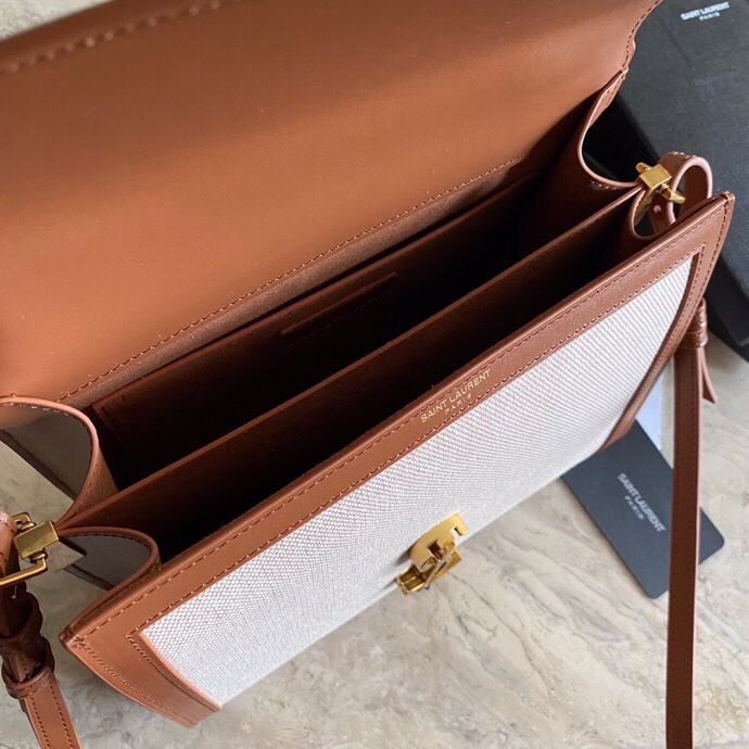 SOLFERINO LARGE SATCHEL IN BOX Sa1nt Lau*nt LEATHER