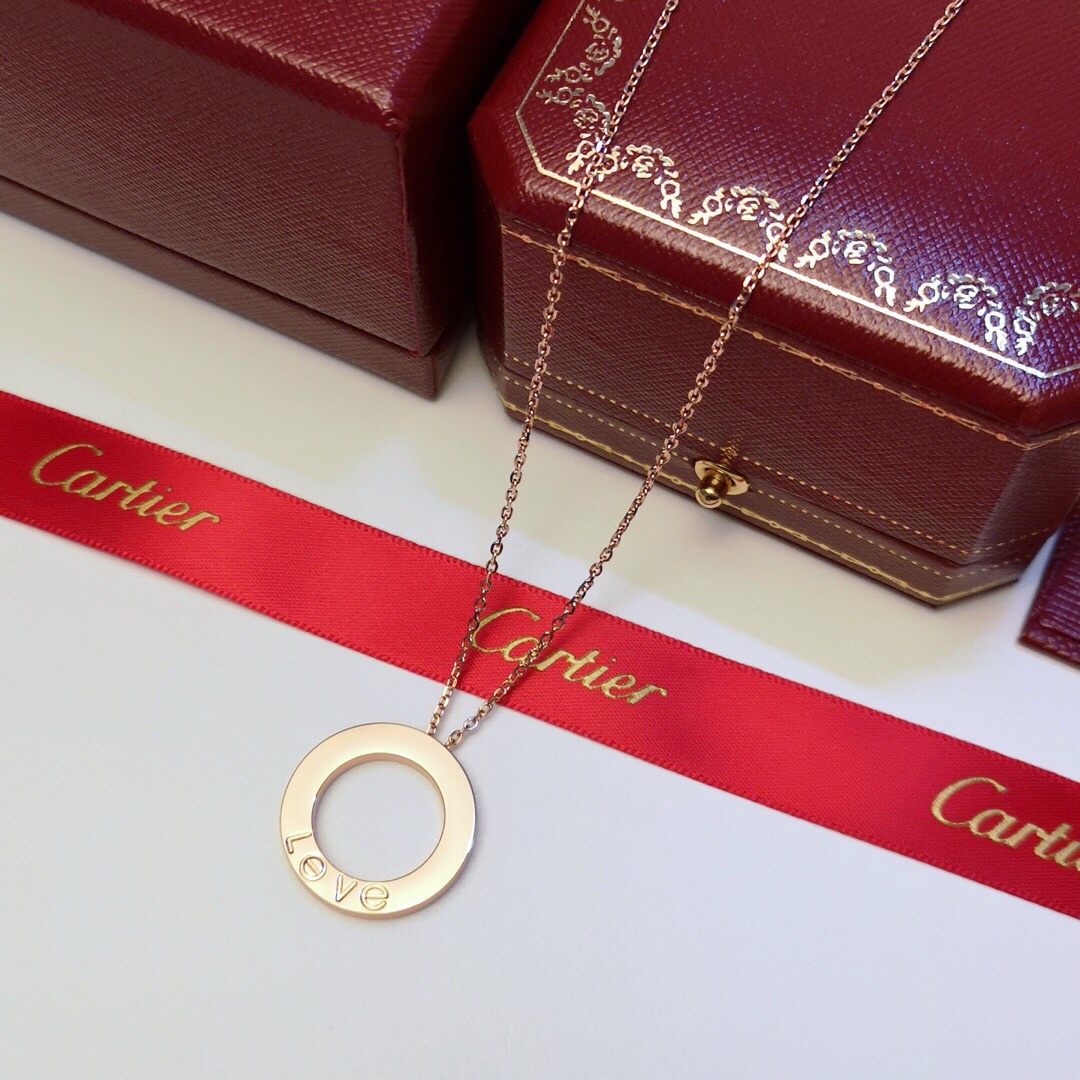 Ca*t1er Love Rose Gold D1am0nds Necklace