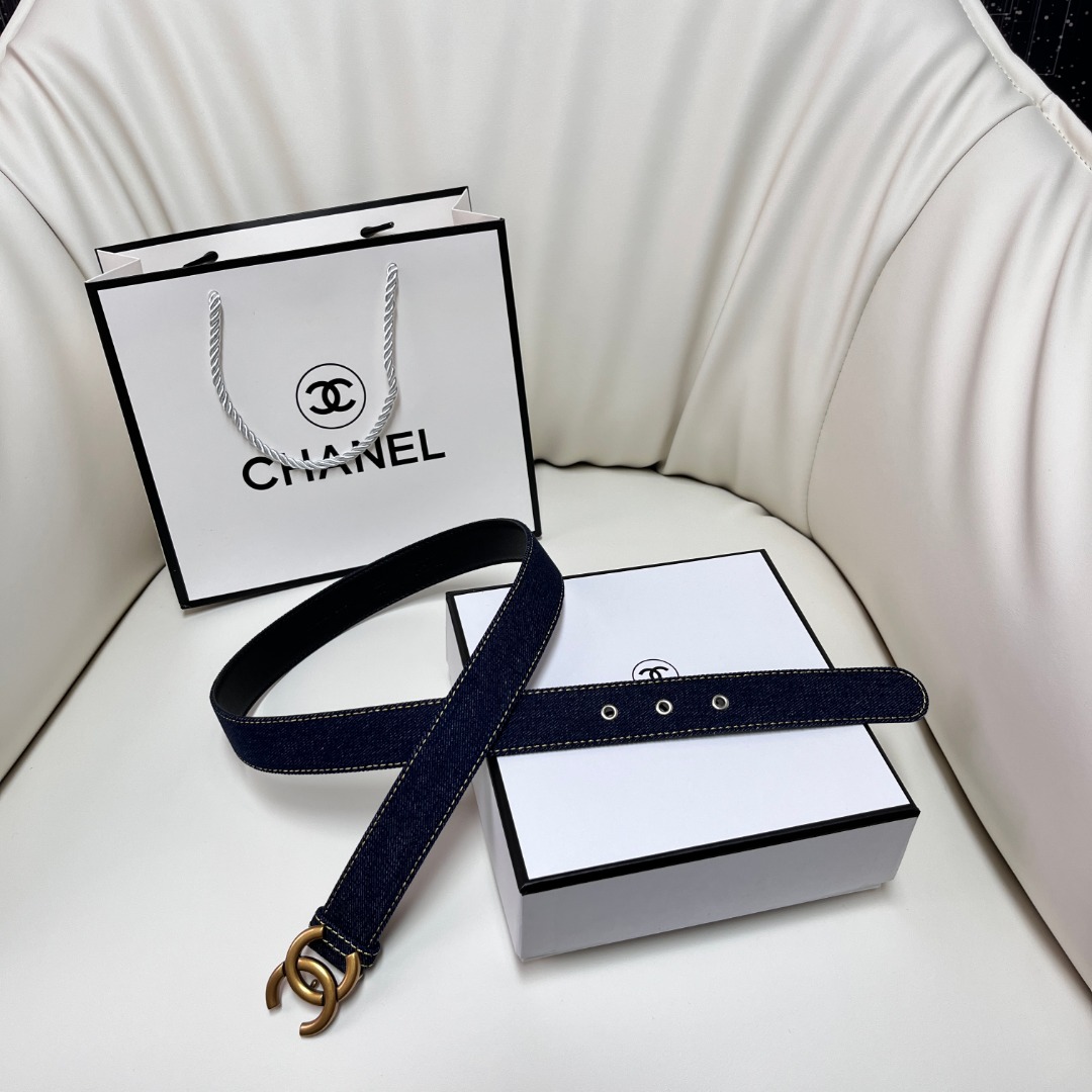 ch**el pre-owned 1990s cc turn-lock De*1m belt