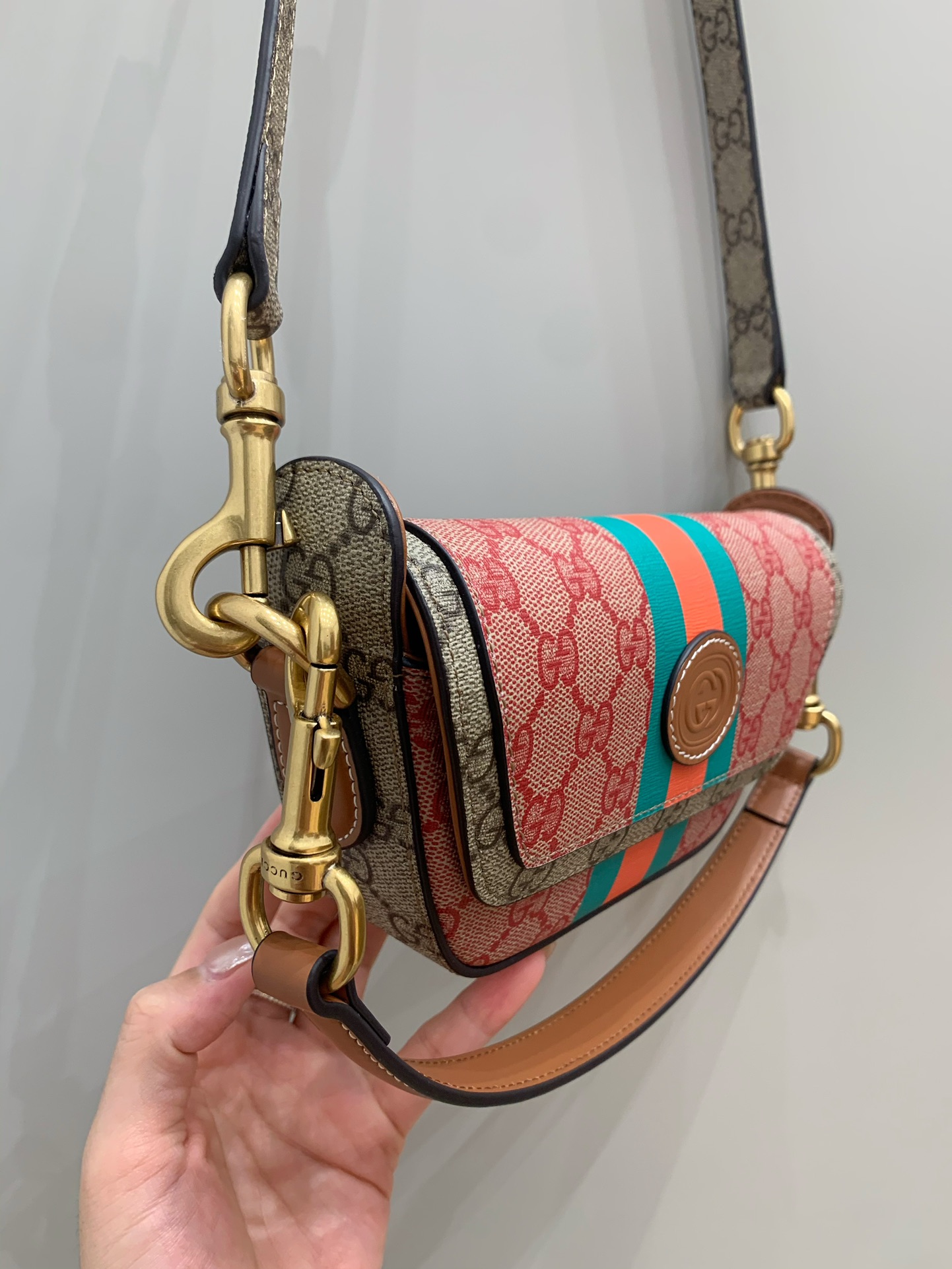 Mini Canvas GG Svp*me Top-Handle Bag