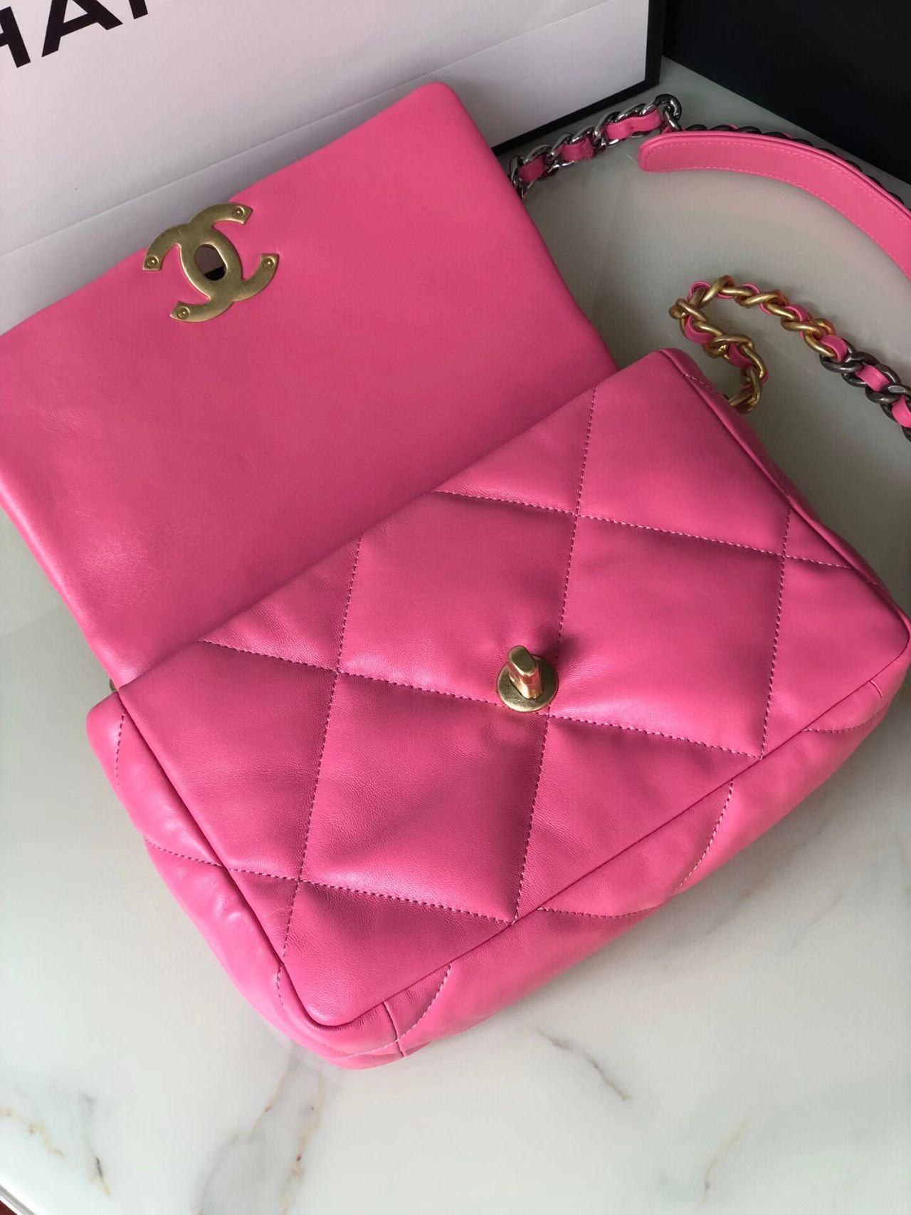 Pink Ch**el Flap bag