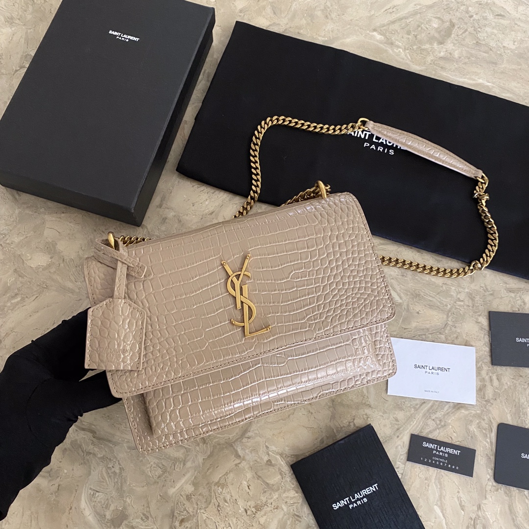 MANHATTAN MEDIUM SHOPPING BAG IN BOX Sa1nt Lau*nt LEATHER