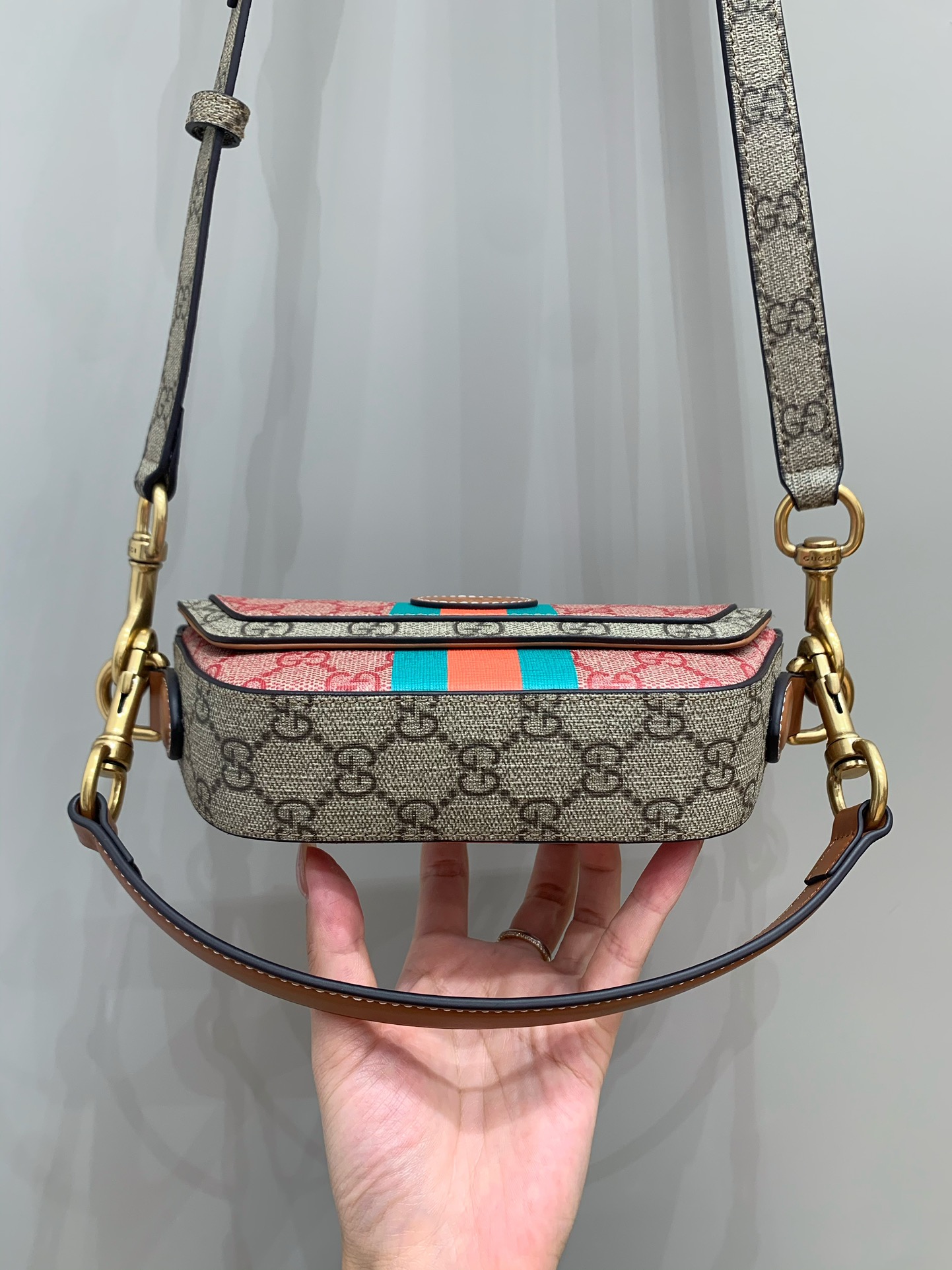 Mini Canvas GG Svp*me Top-Handle Bag