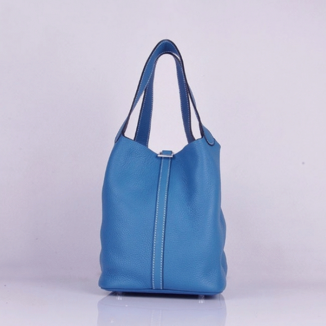 Blue replica H**me5 Picotin Lock handbag