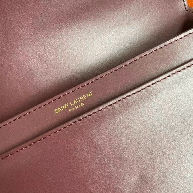 Fake Sa1nt Lau*nt Cassandra Medium Chain Bag Bordeaux