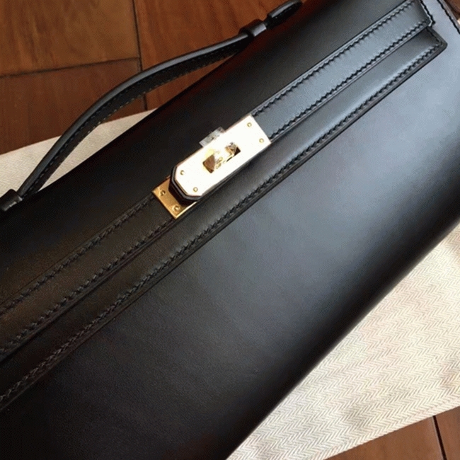 Black Box Replica H**me5 Kelly Cut Clutch Classic Design
