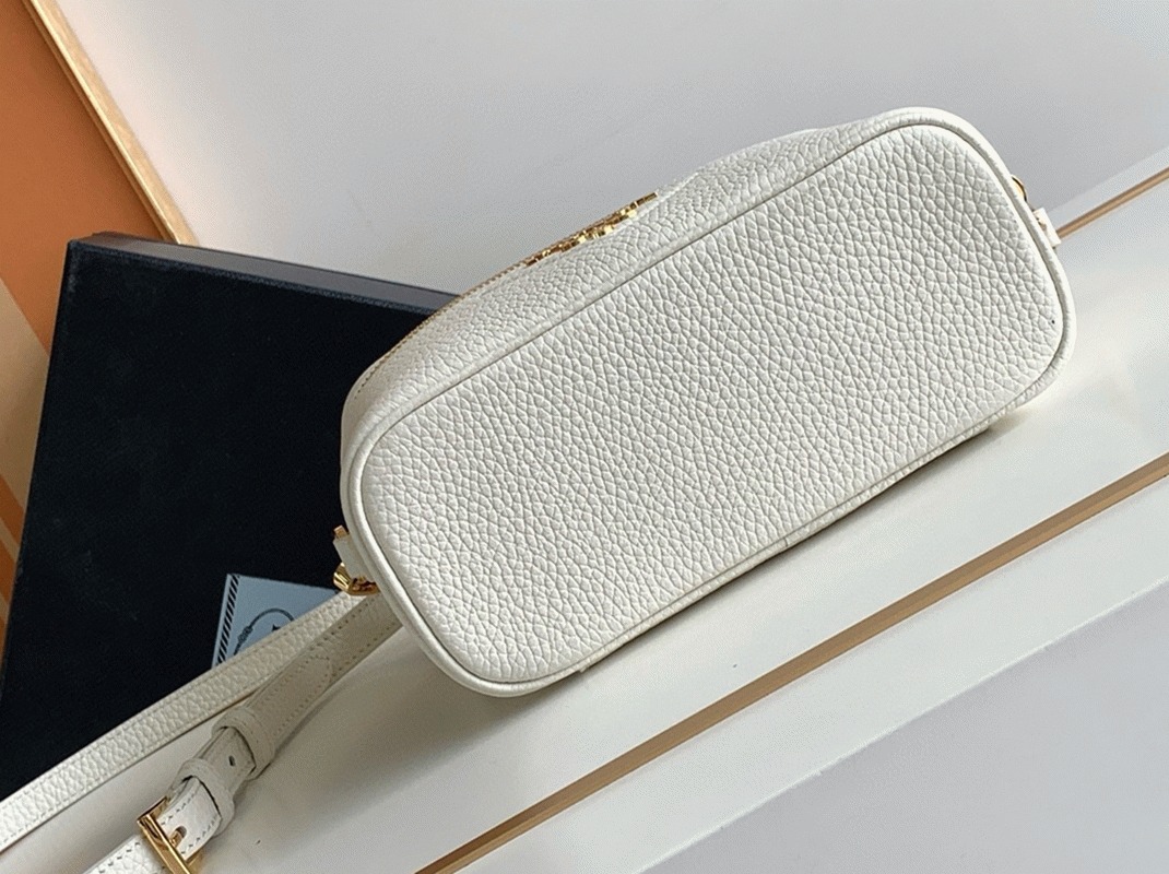 Pra*a Mini Vanity Bag Knockoff in White