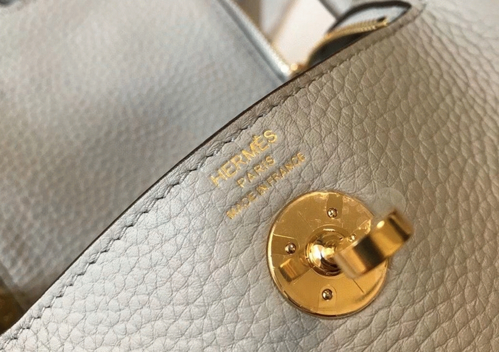 Best replica H**me5 Lindy Mini handbag in pearl grey