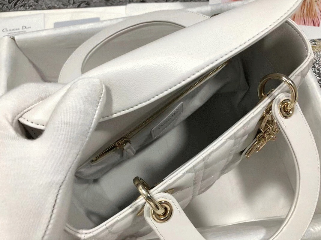 D10r Lady D10r Medium Bag Replica in White