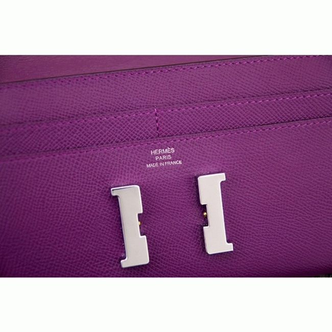 Purple fake designer H**me5 Constance wallet