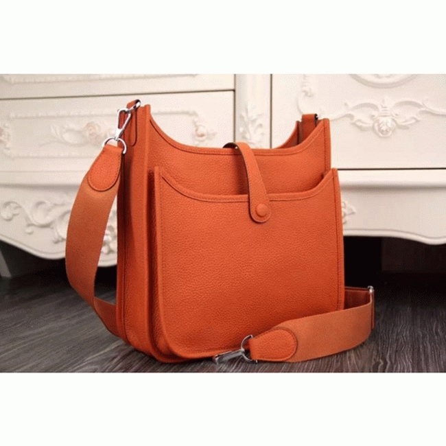 Orange Evelyne III PM Bag Fake AAA H**me5 Bright Shoulder Bag