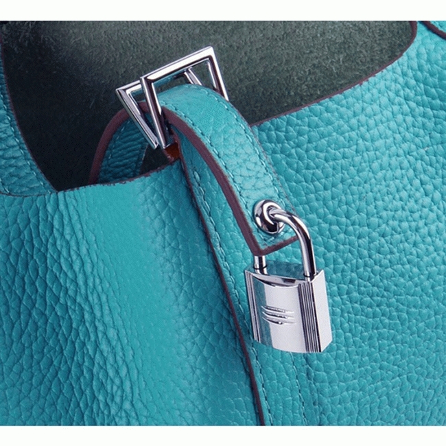 Turquoise replica H**me5 Picotin Lock handbag