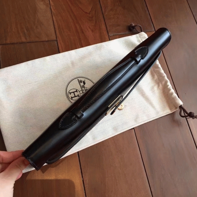 Black Box Replica H**me5 Kelly Cut Clutch Classic Design