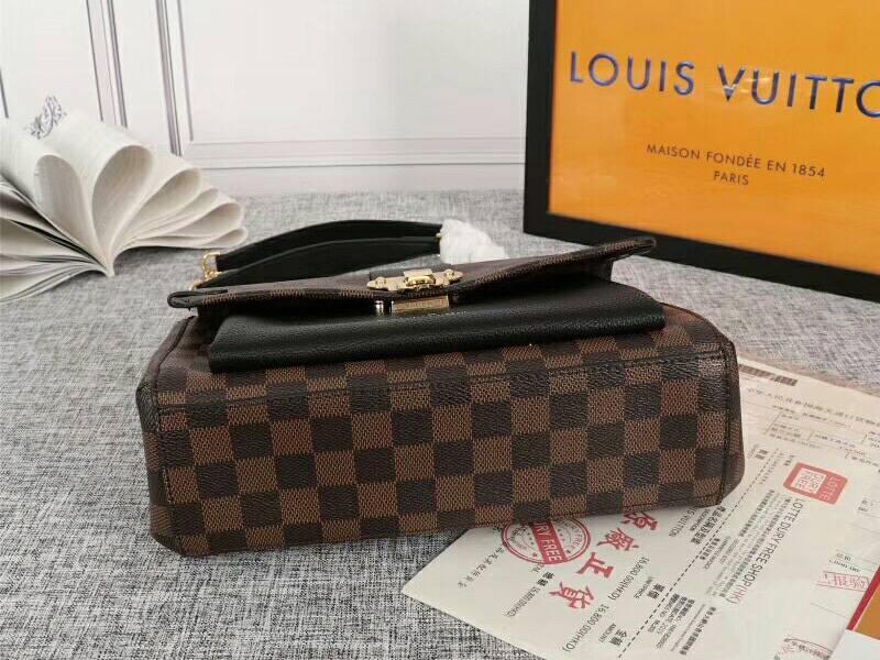 L0vis Vvtt0n Damier Ebene Canvas Vavin PM Bag In Black