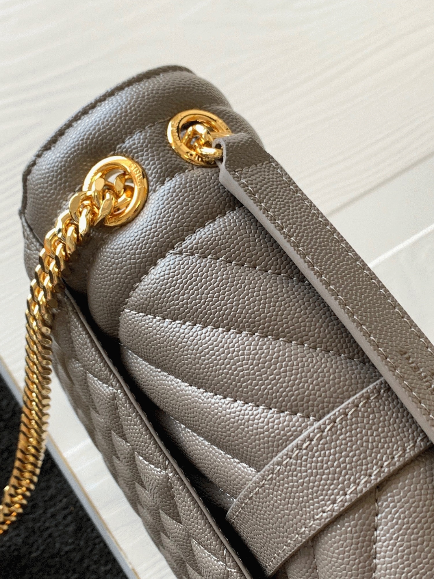 Fake Sa1nt Lau*nt Envelope Medium Bag Grey