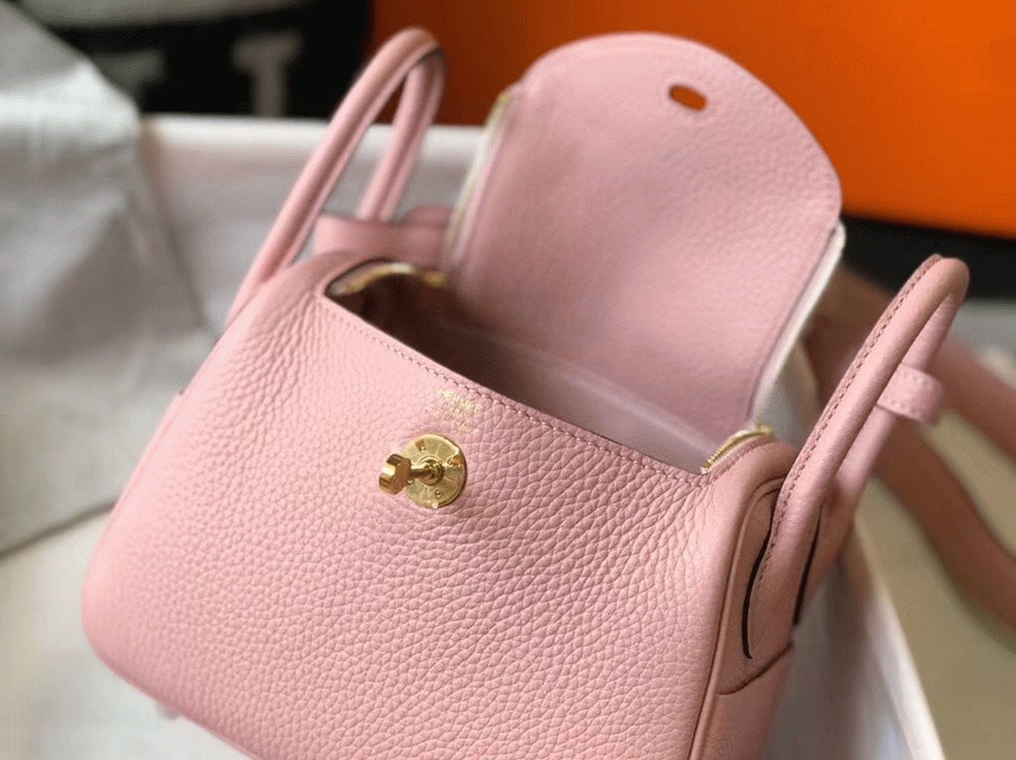 Top replica H**me5 Lindy Mini handbag in pink