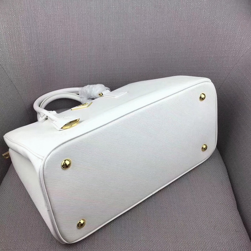White Pra*a Galleria Large Bag Top Quality