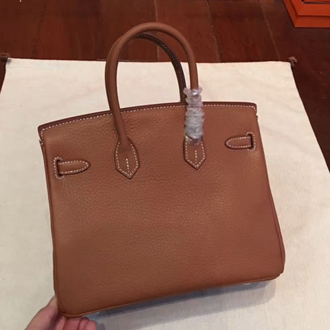 1:1 preM1vm brown h**me5 birkin 25cm fake bag