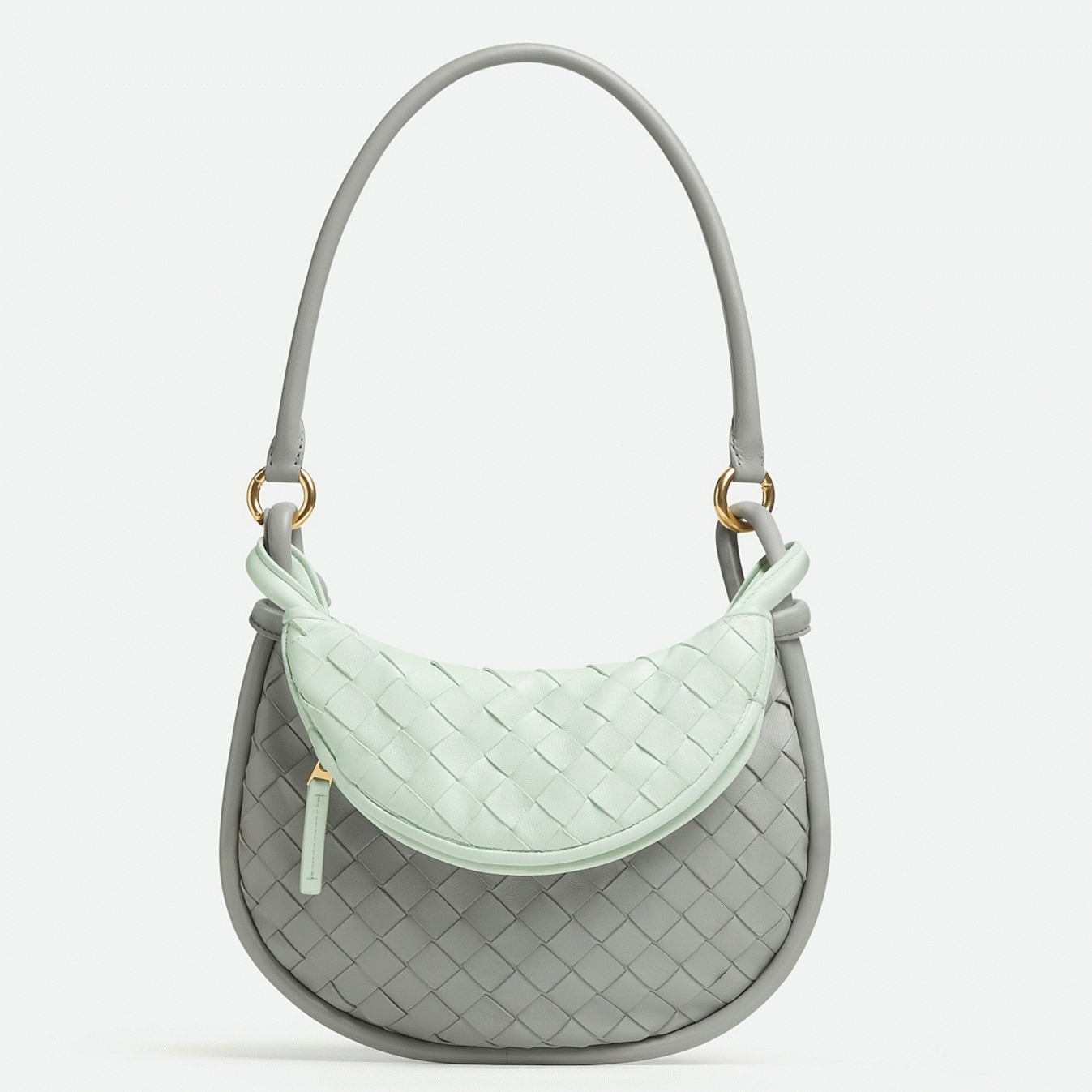 Replica B0tt*ga Ven*ta Gemelli Small Bag Grey/Glacier