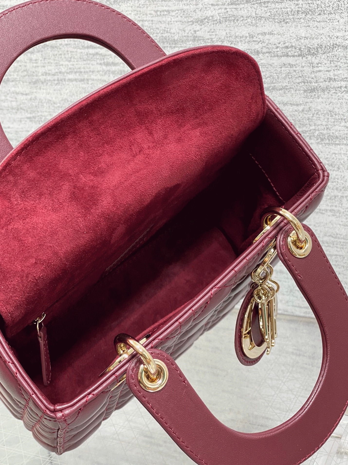 D10r Small Lady D10r My ABCD10r Bag Fake in Burgundy