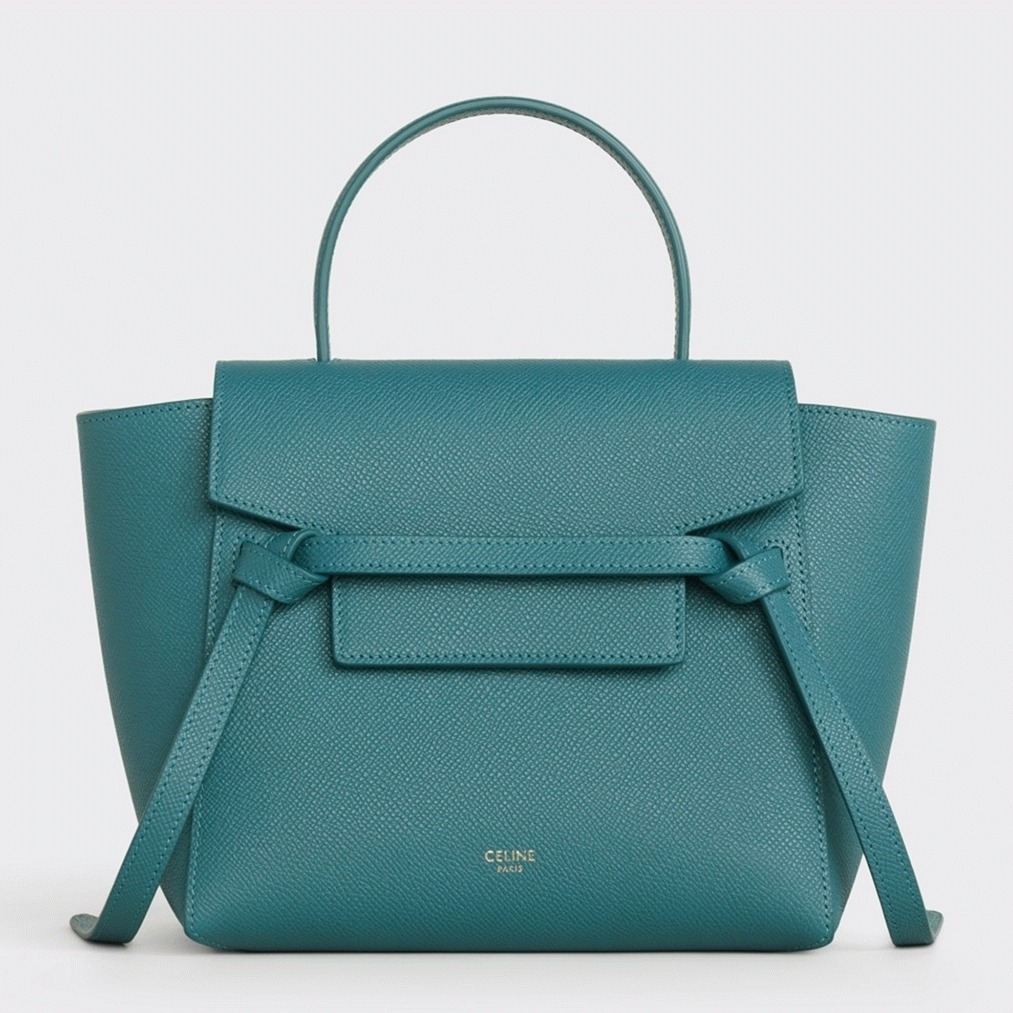 Ce1i*e Belt Nano Bag Imitation in Prussian Blue