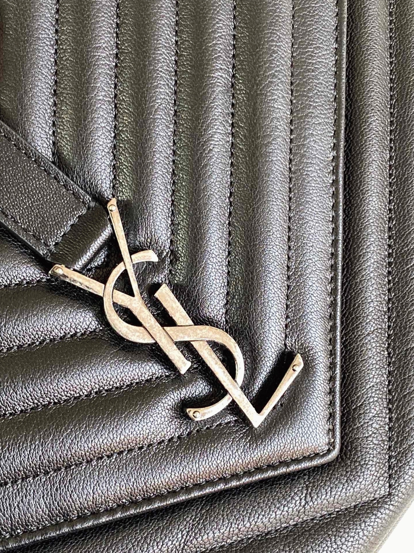 Replica Sa1nt Lau*nt College Large Chain Bag Noir
