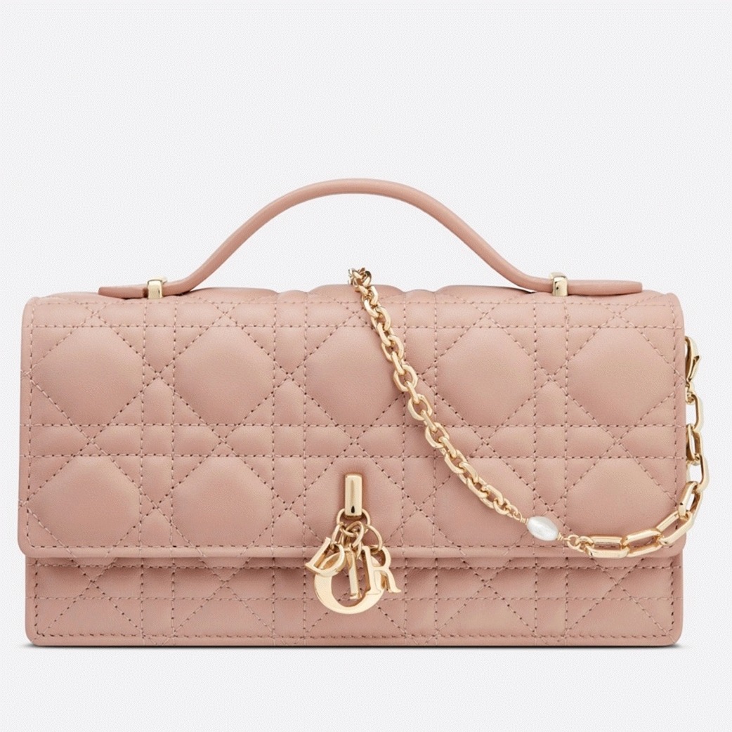 D10r Miss D10r Mini Bag Fake in Poudre Cannage Lambskin