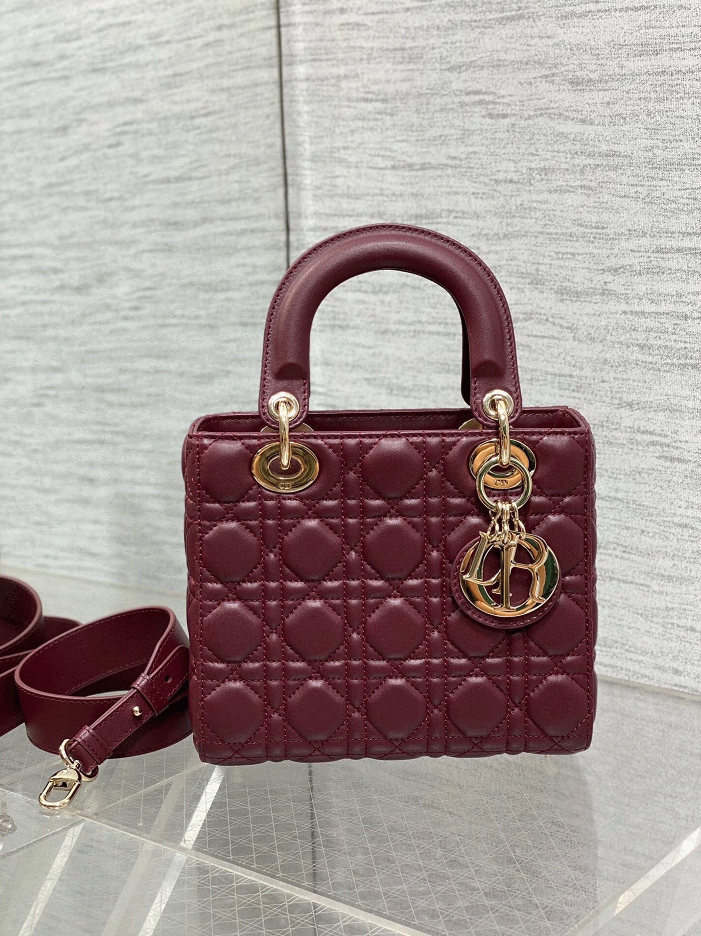 D10r Small Lady D10r My ABCD10r Bag Fake in Burgundy