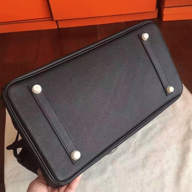 Black Replica H**me5 Birkin 35cm Signature Handbag