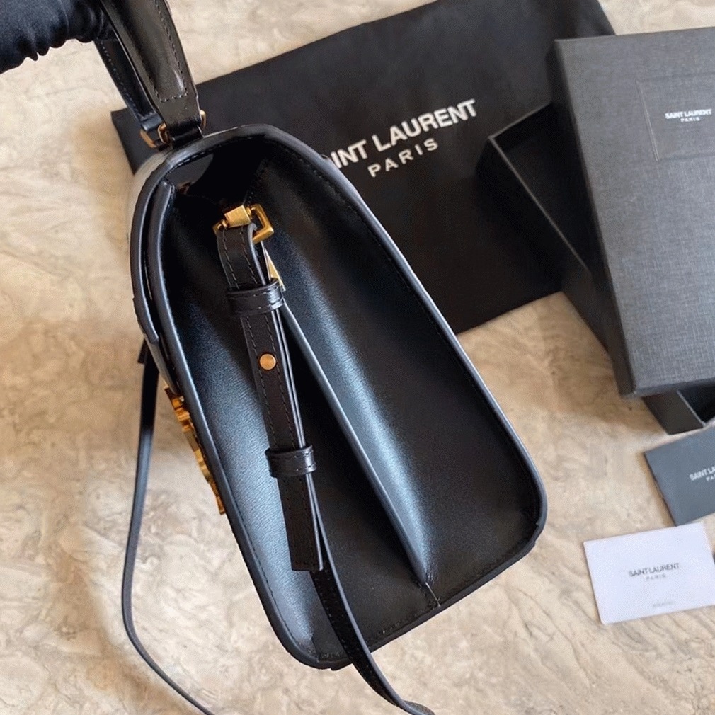 Replica Sa1nt Lau*nt Cassandra Medium Bag Black Suede