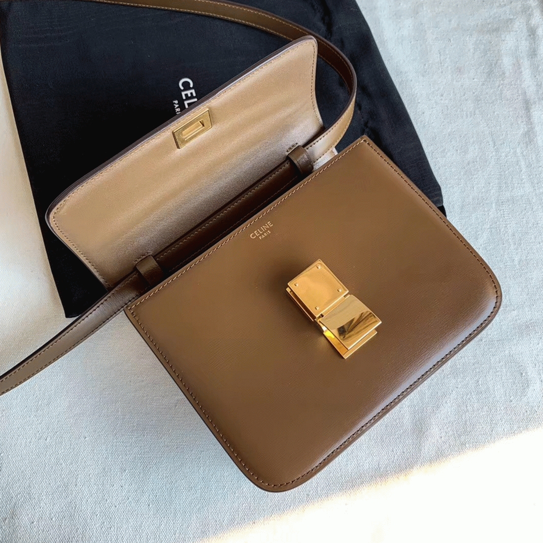 Top Quality Knockoff Ce1i*e Classic Box Teen Bag In Camel