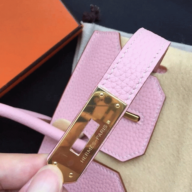 Pink Designer Knockoff H**me5 Birkin 35cm Handbag