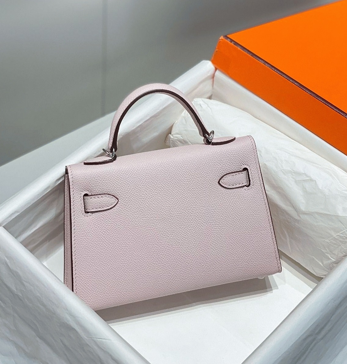 H**me5 Kelly Mini II Bag Replica in Mauve Pale