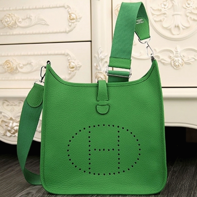 Bamboo Color Fake Luxury H**me5 Evelyne III PM Crossbody Bag