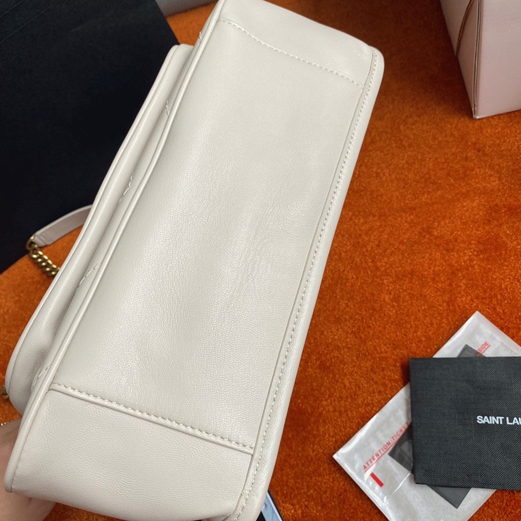 Replica Sa1nt Lau*nt Niki Medium Chain Bag White