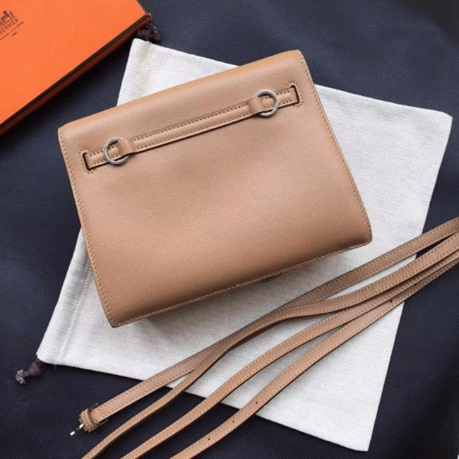 Brown Swift Leather High Quality Replica H**me5 Kelly Danse Classic Purse