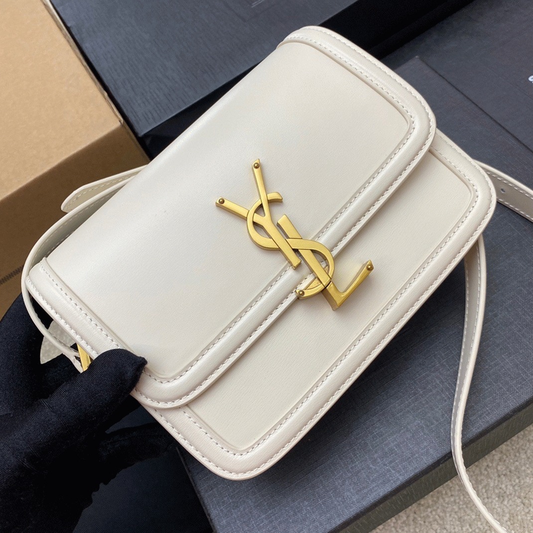 Replica Sa1nt Lau*nt Small Solferino Bag White Calfskin
