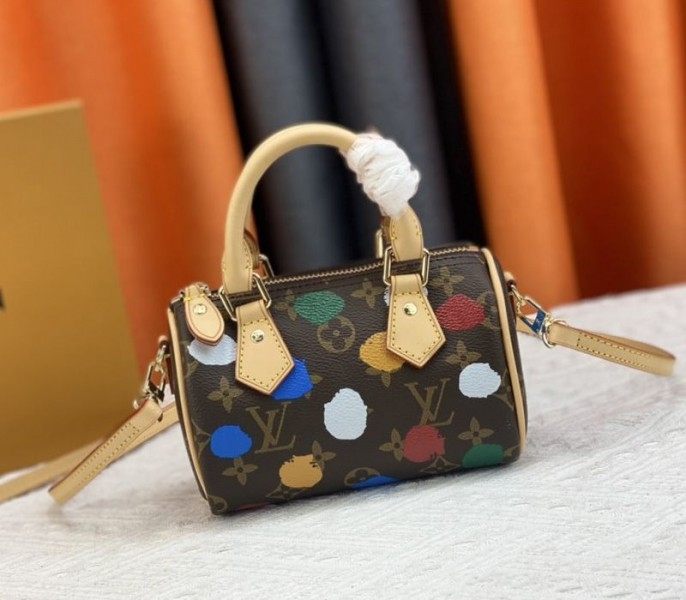 L0vis Vvtt0n X YK Monogram Canvas Nano Speedy Handbag