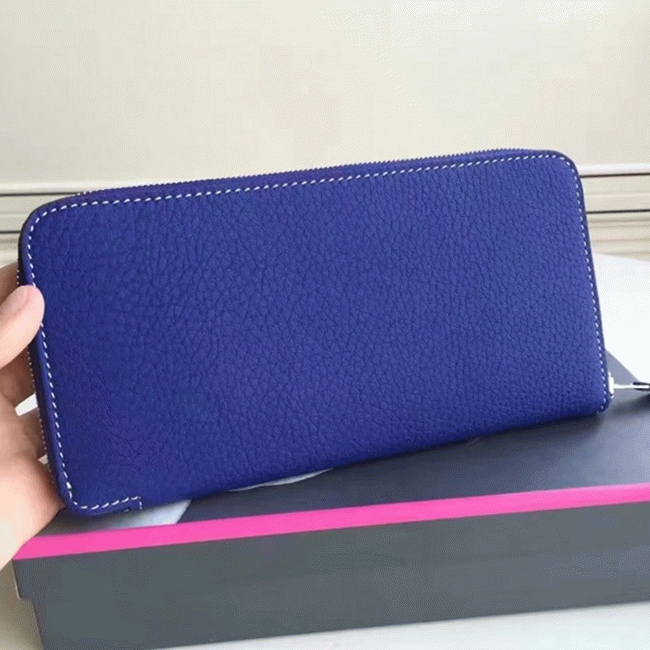 Blue Electric Top Replica H**me5 Wallet Azap Zipped