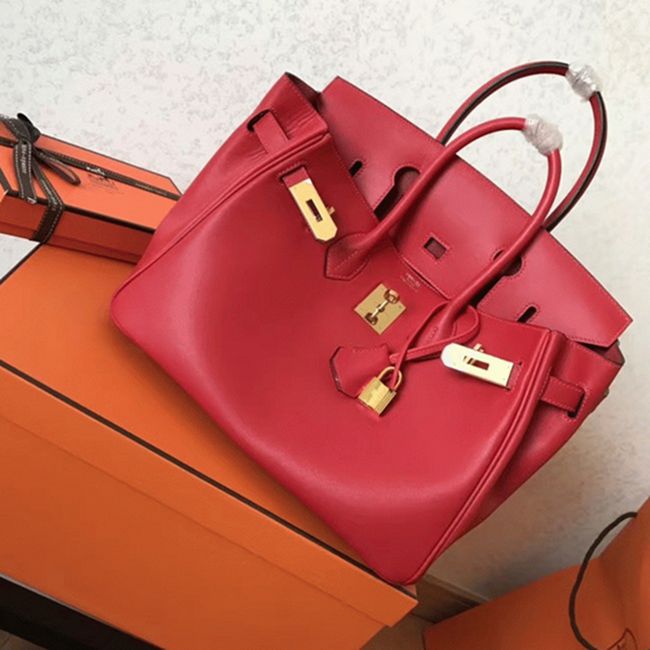 Red Luxury Knockoff H**me5 Birkin 30cm Purse